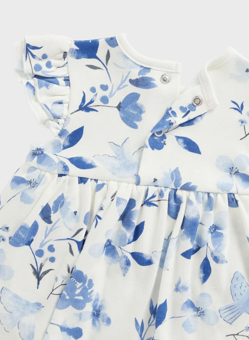 mothercare Kids 2 Pack Printed Bodysuits