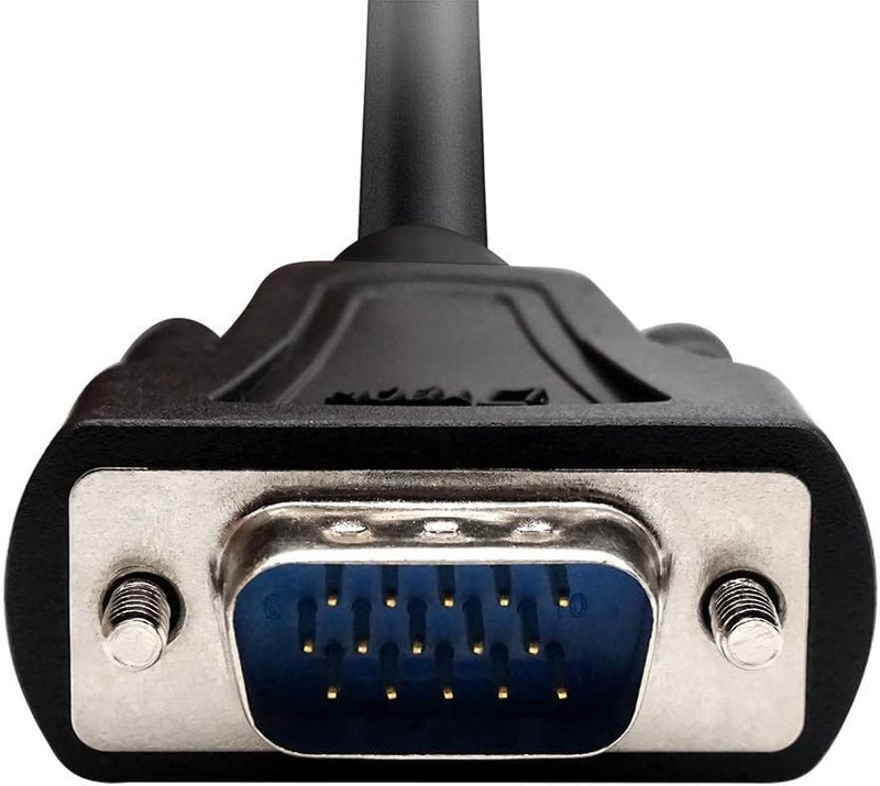 D-tech SVGA Computer Monitor VGA Cable Male to Male Supports 1080p High Resolution (1M), Black - Image 2