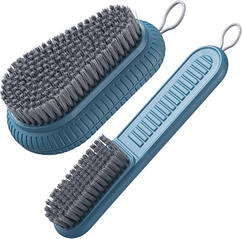 Selaurel Cleaning Brush Soft Bristle Brush Laundry Scrub Brush Clothes Underwear Shoes Scrubbing Brush, Easy to Grip Household Cleaning Brushes Tool for Countertops Bathtubs (Blue) - Image 1