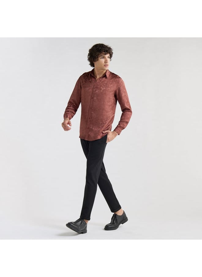 FAV Textured Shirt with Long Sleeves  - Image 2