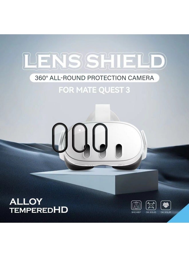 General Meta quest 3 titanium alloy lens film explosion-proof vr glasses quest 3 tempered film protective film 2 sets  - Image 3