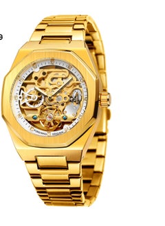 xozgdovg Men's automatic mechanical watch luminous three-eye six-needle star 1692 YEATION cross-border Select steel belt mechanical watch. 