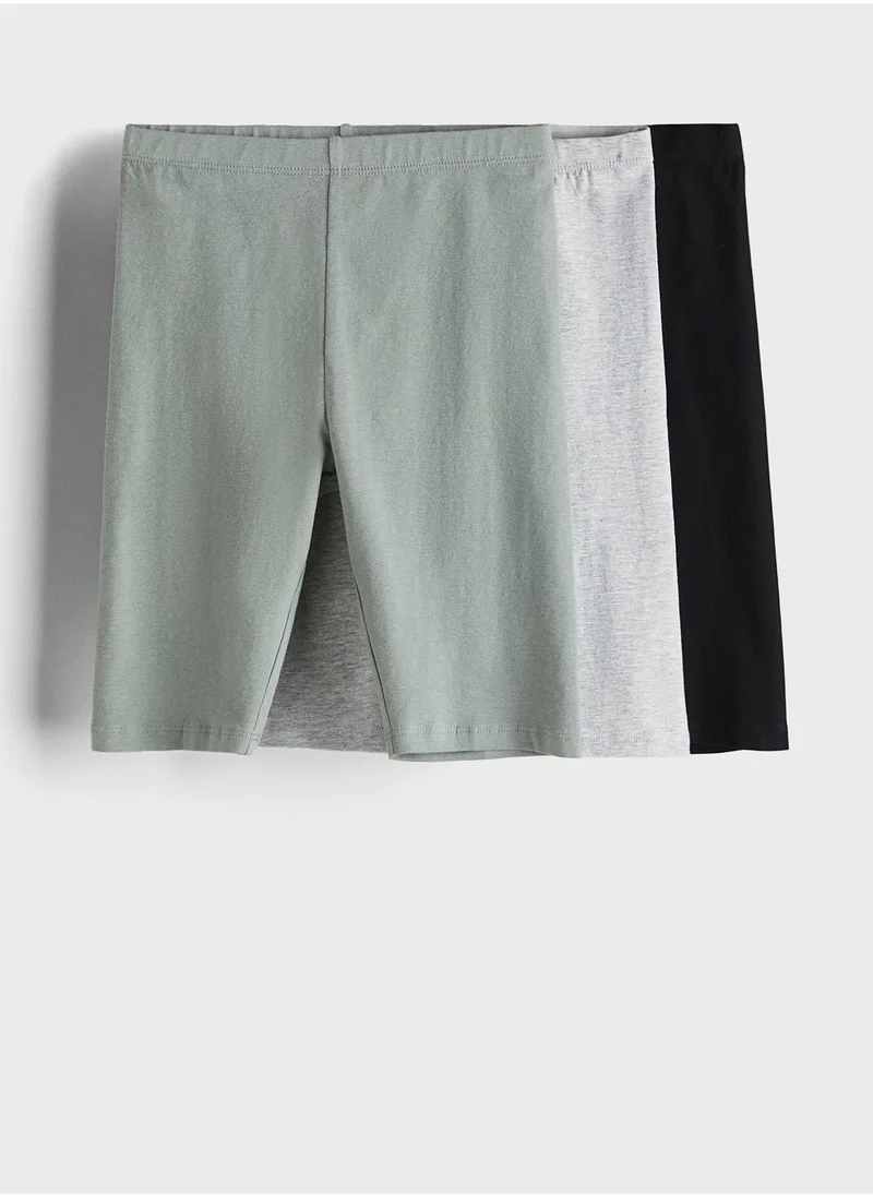 اتش اند ام Kids 3 Pack High Waist Shorts Set