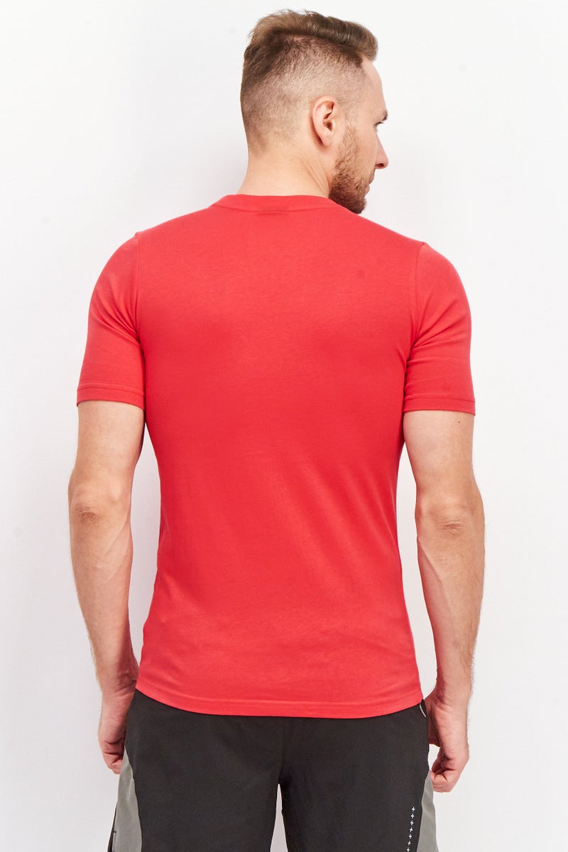 umbro Men Sportswear Fit Short Sleeve Training T shirt, Red - Image 3