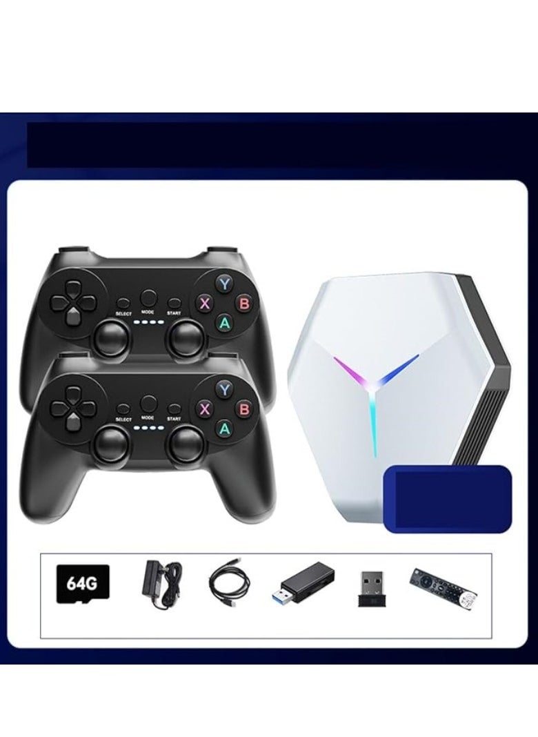 M MIAOYAN - X10 Retro Game Stick, 2.4G HD Retro Home Video Game Console with Game Controller Memory Card, Built-in 64G, 9700 Games, Two-Player Battle, TV Plug and Play Video Games - Image 1