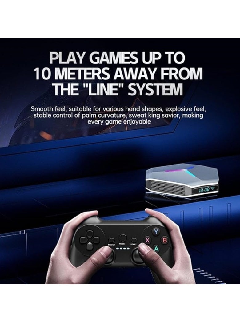 M MIAOYAN - X10 Retro Game Stick, 2.4G HD Retro Home Video Game Console with Game Controller Memory Card, Built-in 64G, 9700 Games, Two-Player Battle, TV Plug and Play Video Games - Image 1