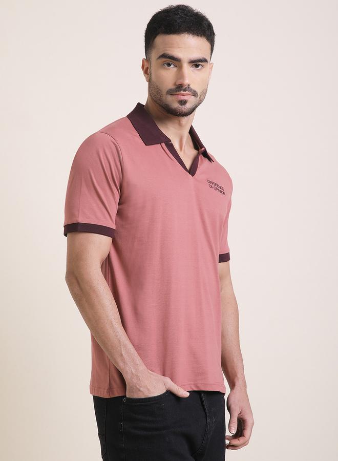 Difference of Opinion Men Relaxed Fit Embroidery Open Collar Polo - Image 3