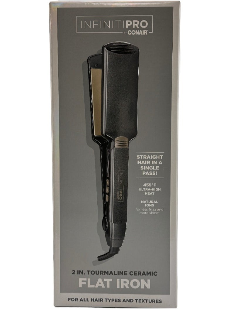 CONAIR مكواة فرد الشعر السيراميكية التورمالينية من INFINITIPRO BY CONAIR، مقاس 2 بوصة  - Image 2