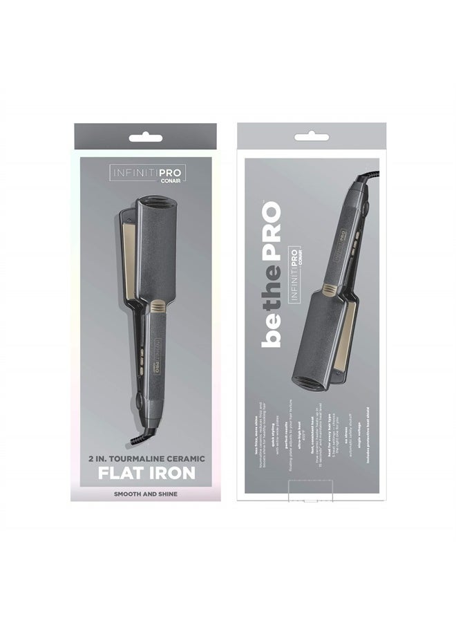 CONAIR مكواة فرد الشعر السيراميكية التورمالينية من INFINITIPRO BY CONAIR، مقاس 2 بوصة  - Image 4