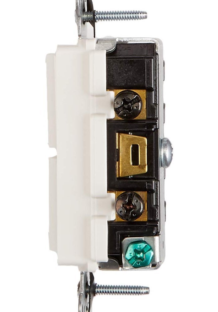 Leviton 5643-W 15 Amp Decora Style 3-Way AC Combination Switch, Commercial Grade, White - Image 5