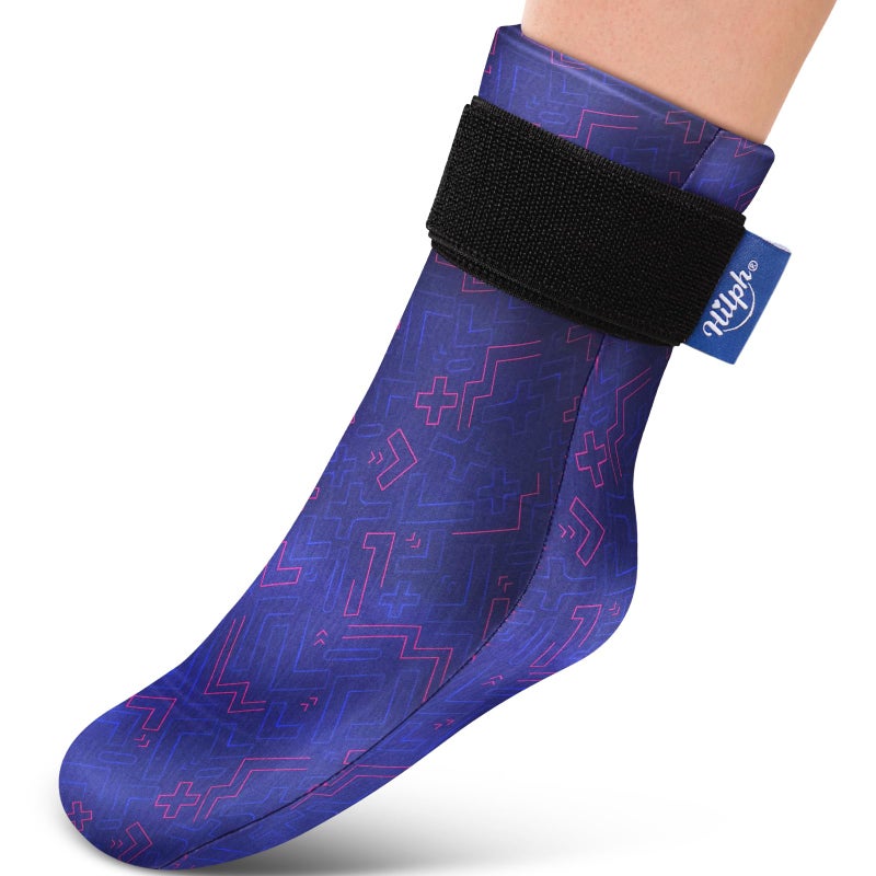 Hilph Hilph Full Foot Ice Pack Gel Sock for Hot Cold Therapy Reusable Cooling Sock for Toe Pain Plantar Fasciitis Hot Feet Easy Slip On Design for Chemotherapy Postpartum Recovery 1Pack Blue