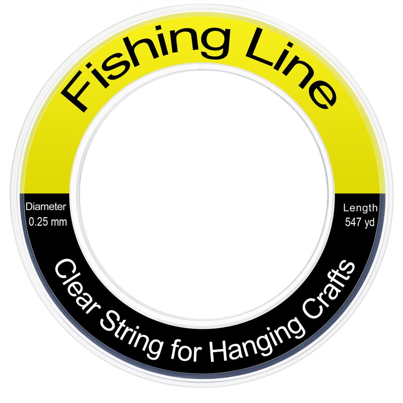 Herain Fishing Line Wire 1640 ft, Monofilament Fishing Line, Clear Invisible Nylon String for Hanging Crafts - Image 1