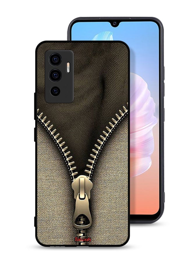 Tolwak Vivo S10e 5G Protective Case Cover Zip Pattern - Image 1