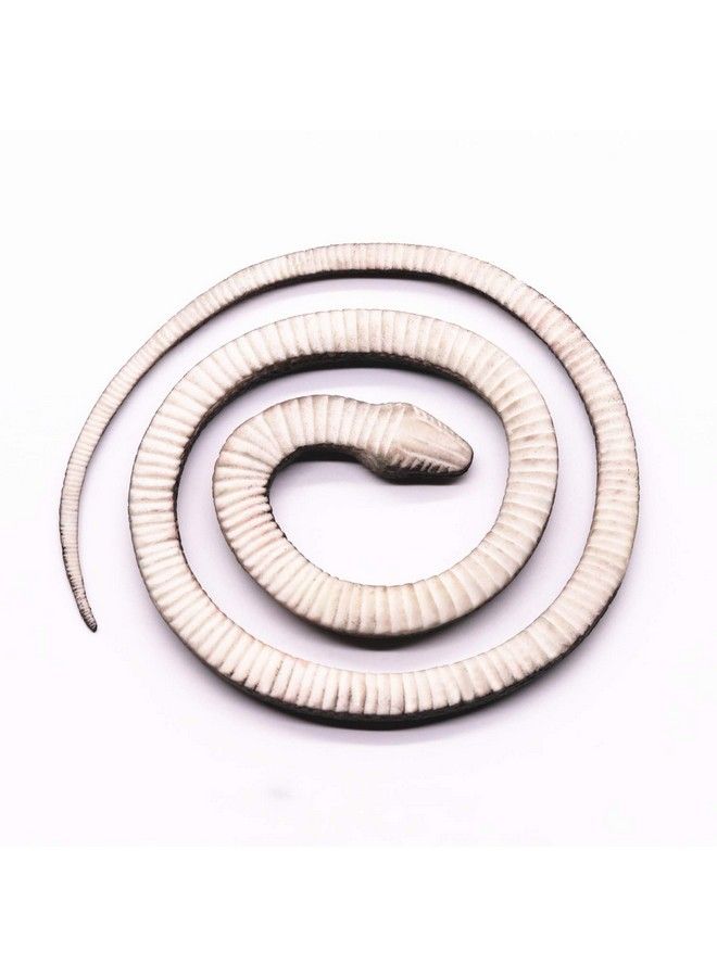 Homdipoo Realistic Fake Rubber Toy Snake Black Fake Snakes That Look Real Prank Stuff Cobra Snake 27 Inch Long (Black) - Image 4