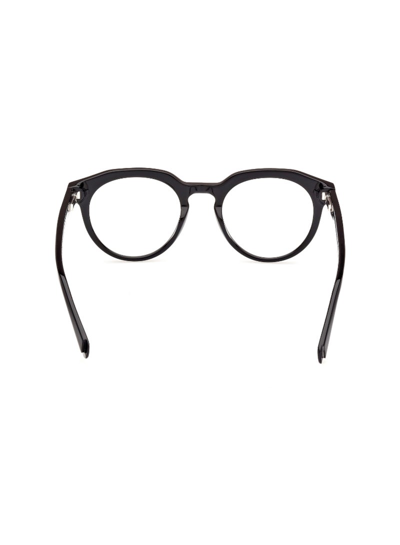 GUESS Men's Round Shape Eyeglass Frames - GU5013400149 - Lens Size: 49 Mm - Shiny Black - Image 4