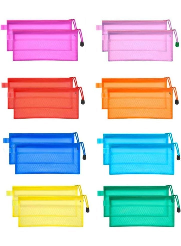 Mesh Zipper Pencil Case – Waterproof Design - Image 1