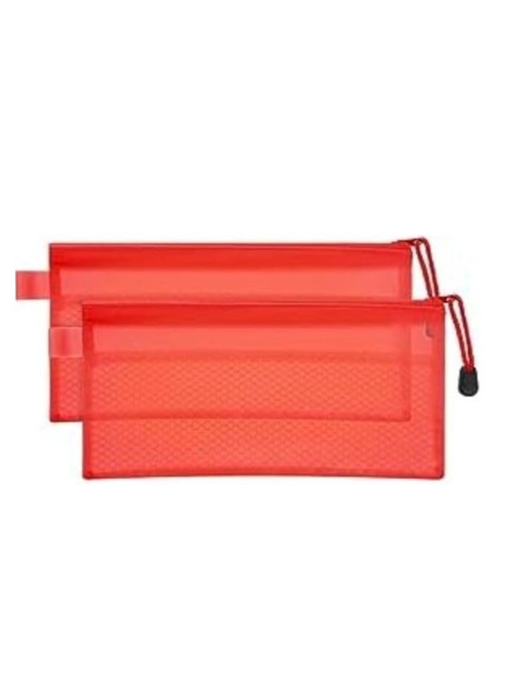 Mesh Zipper Pencil Case – Waterproof Design - Image 2