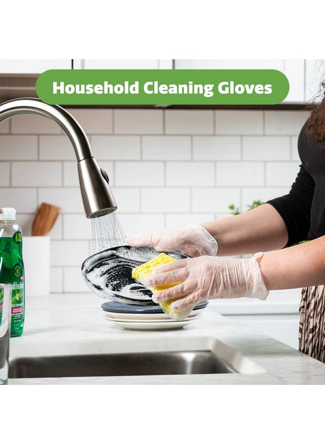 Comfy Package [100 Count Disposable Vinyl Gloves, Powder Free, Latex Free, Clear Gloves for Cooking and cleaning - Image 2