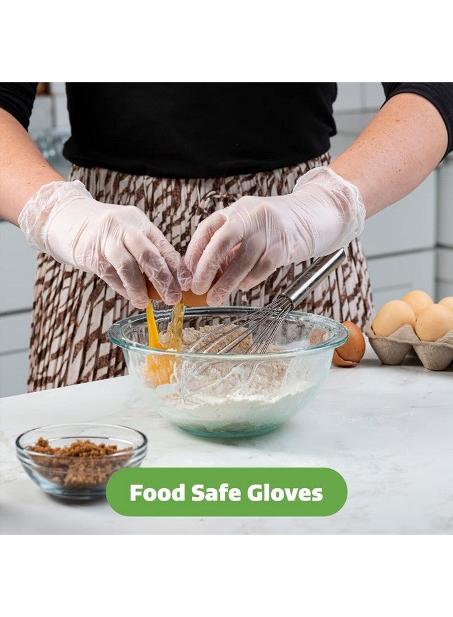 Comfy Package [100 Count Disposable Vinyl Gloves, Powder Free, Latex Free, Clear Gloves for Cooking and cleaning - Image 4