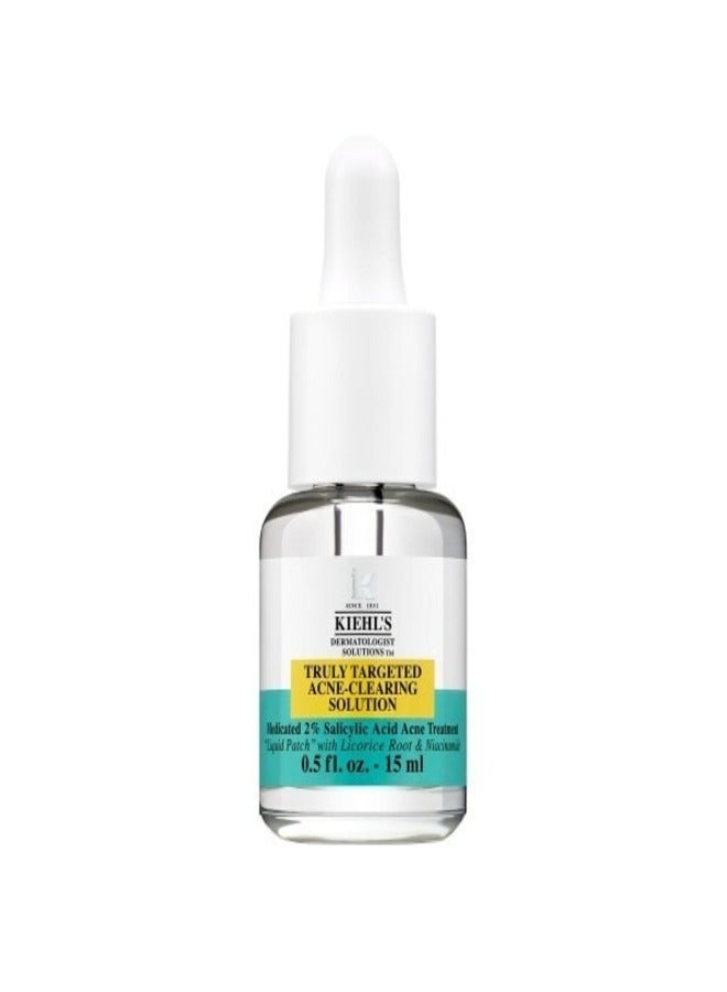 Kiehls KIEHL'S Truly Targeted Blemish-Clearing Solution with Salicylic Acid - 15ml | Spot Treatment for Clear Skin  - Image 1