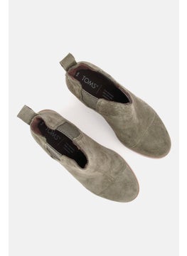 TOMS Women Everly Slip On Ankle Boots, Dark Olive  - Image 4