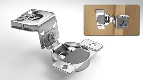 Berta 20-Pack 1-1/4 inch Overlay Soft Closing Face Frame Cabinet Hinges, 105 Degree 6-Ways 3-Cam Adjustment Concealed Kitchen Cabinet Door Hinges with Screwss (1-1/4 in. Overlay, 20 Pieces) - Image 1