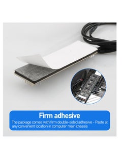 Excefore 9Pin USB Header Splitter, with SATA Power Cable, 4 Internal USB 2.0 Ports, USB Header Extension Cable, USB 2.0 Splitter Connector, Adapter Port Multiplier for CPU Fans, RGB Lights, WiFi Receiver  - Image 5