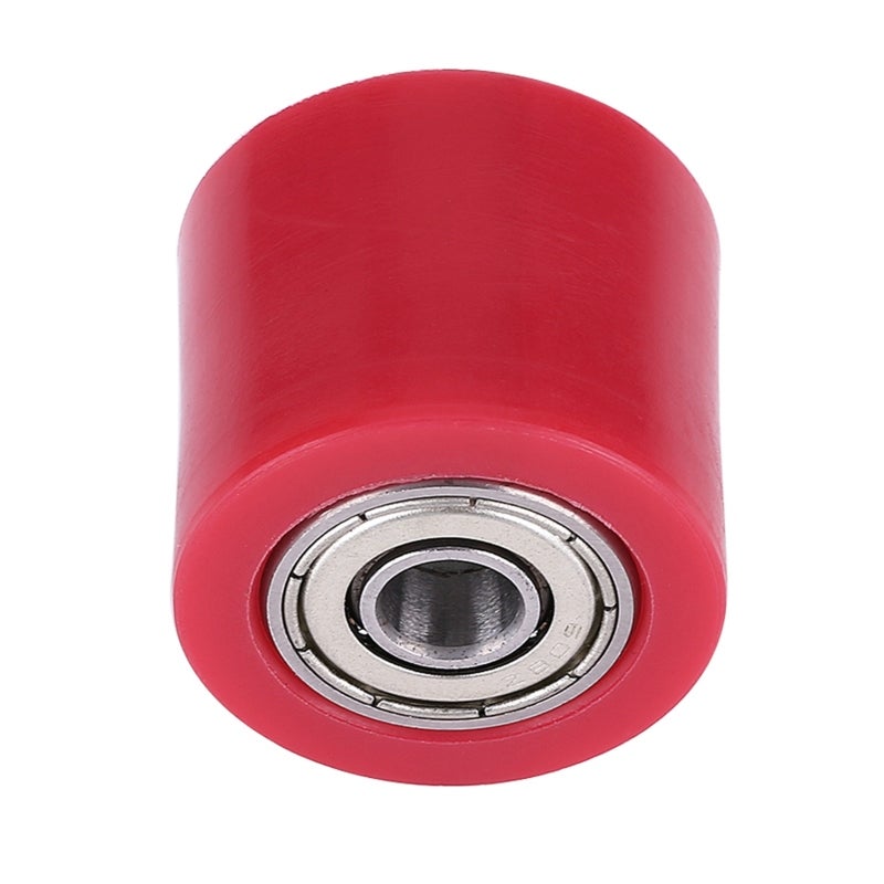 Red Chain Roller Tensioner Pulley Wheel Guide Universal for Motorcycle Dirt Bike - Sturdy Hard Rubber Iron Sprocket Replacement - Waterproof and Easy Installation - Image 4