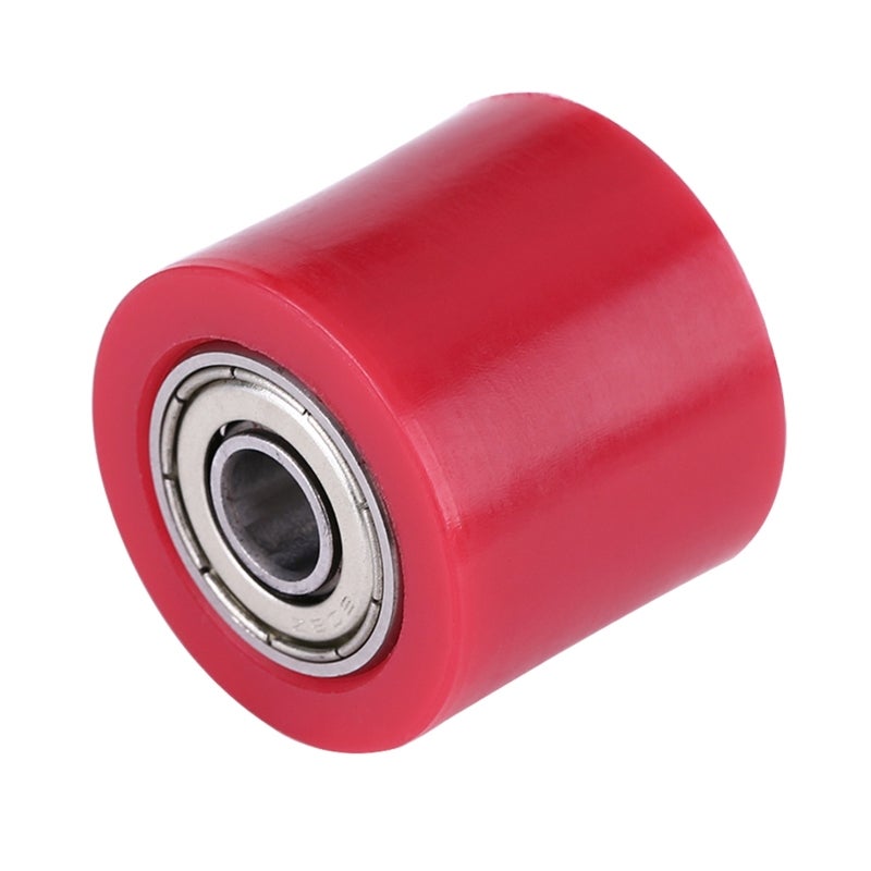 Red Chain Roller Tensioner Pulley Wheel Guide Universal for Motorcycle Dirt Bike - Sturdy Hard Rubber Iron Sprocket Replacement - Waterproof and Easy Installation - Image 3