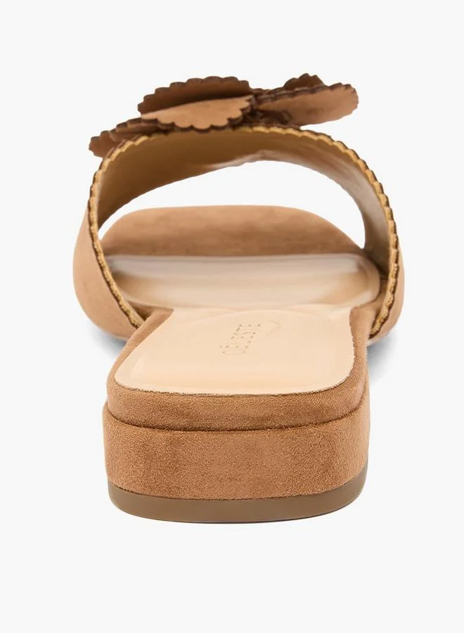 Celeste TAUPE Women Floral Accent Sandals for Women | Best Price UAE