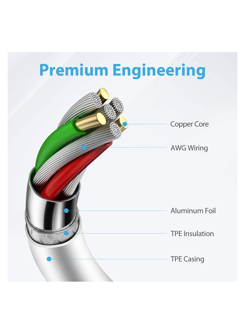 عام USB C to Lightning Cable 2Pack 3FT 【Apple MFi Certified】 iPhone 11 Lightning to USB-C Fast Charging Cable Compatible iPhone 12 11/11 Pro/11 Pro Max/X/XS/XR/XS Max/8/8 Plus - Image 3