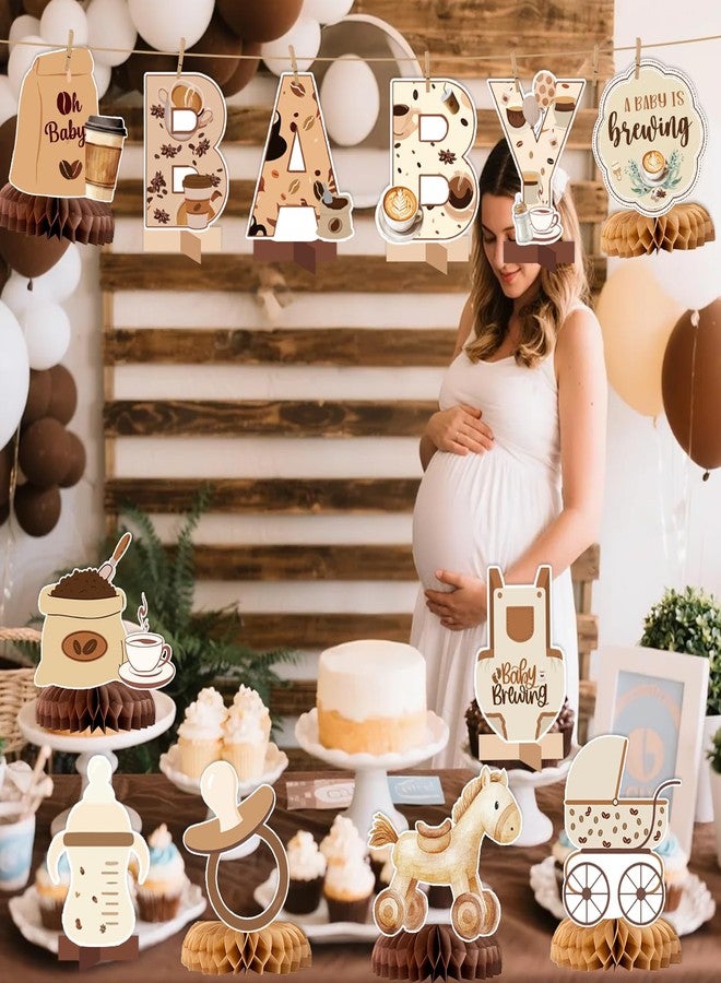 Yavxzvbw A Baby Is Brewing Baby Shower Decorations - 12 PCS Coffee Baby Shower Centerpieces for Tables Baby Is Brewing Baby Shower Decor - Image 4