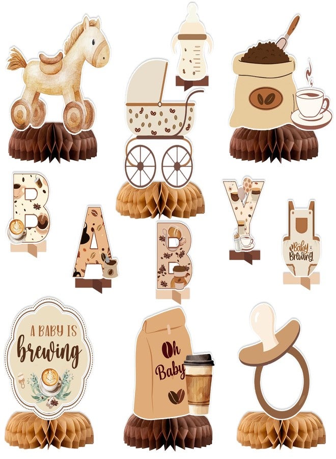 Yavxzvbw A Baby Is Brewing Baby Shower Decorations - 12 PCS Coffee Baby Shower Centerpieces for Tables Baby Is Brewing Baby Shower Decor - Image 1