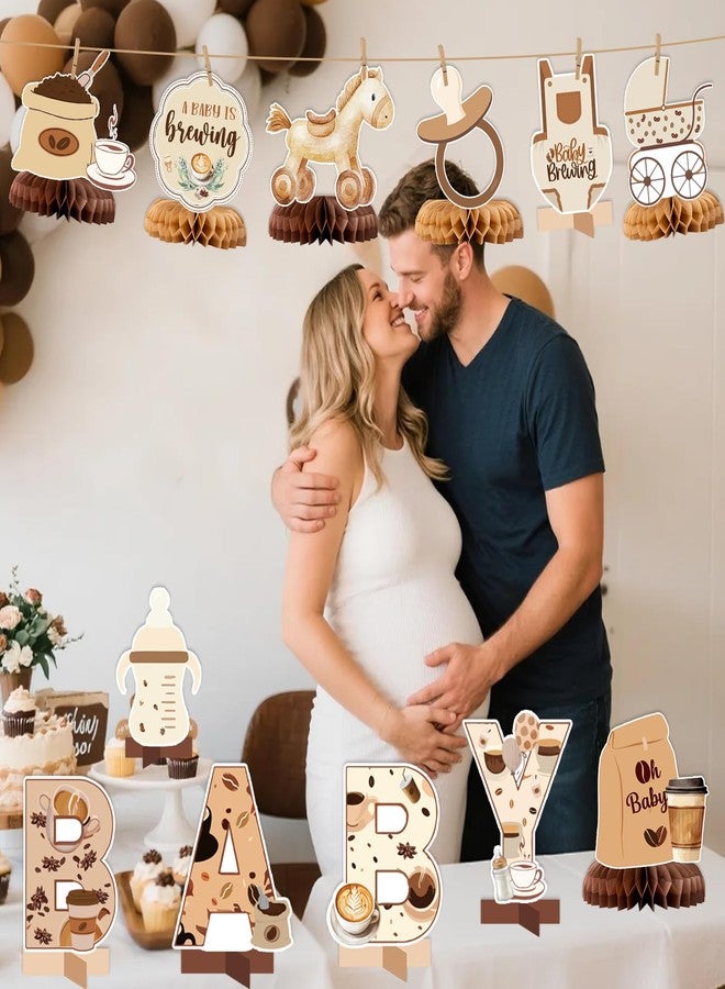 Yavxzvbw A Baby Is Brewing Baby Shower Decorations - 12 PCS Coffee Baby Shower Centerpieces for Tables Baby Is Brewing Baby Shower Decor - Image 3