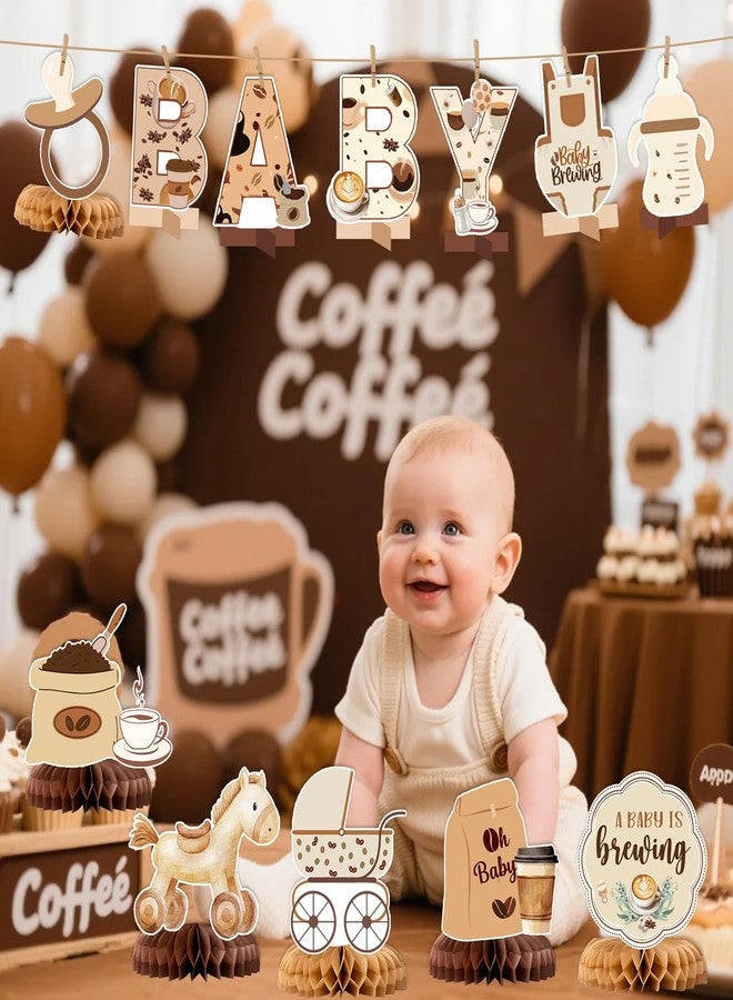 Yavxzvbw A Baby Is Brewing Baby Shower Decorations - 12 PCS Coffee Baby Shower Centerpieces for Tables Baby Is Brewing Baby Shower Decor - Image 5
