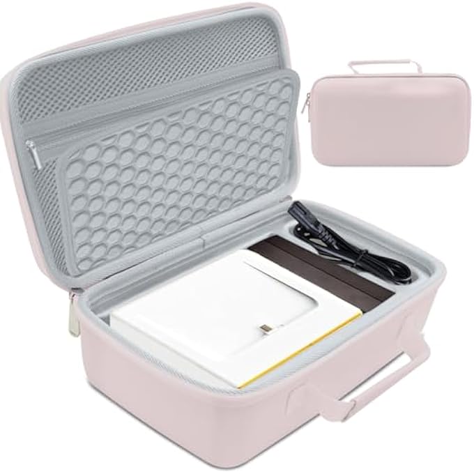 HARD CASE COMPATIBLE WITH KODAK DOCK PLUS 4PASS / KODAK DOCK PREMIUM 4X6 PORTABLE INSTANT PHOTO PRINTER,CASE ONLY (PINK) - Image 1