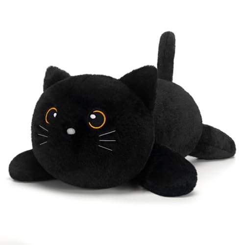SQEQE Weighted Stuffed Animals Black Cat Weighted Black Cat Plush Plushies for Cozy Comfort Soft Black Cat Pillow Toy for Kids Adults Christmas Valentines Gift 236 Inch 38 Lbs - Image 1