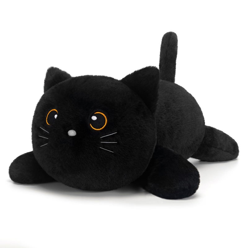SQEQE Weighted Stuffed Animals Black Cat Weighted Black Cat Plush Plushies for Cozy Comfort Soft Black Cat Pillow Toy for Kids Adults Christmas Valentines Gift 236 Inch 38 Lbs - Image 3