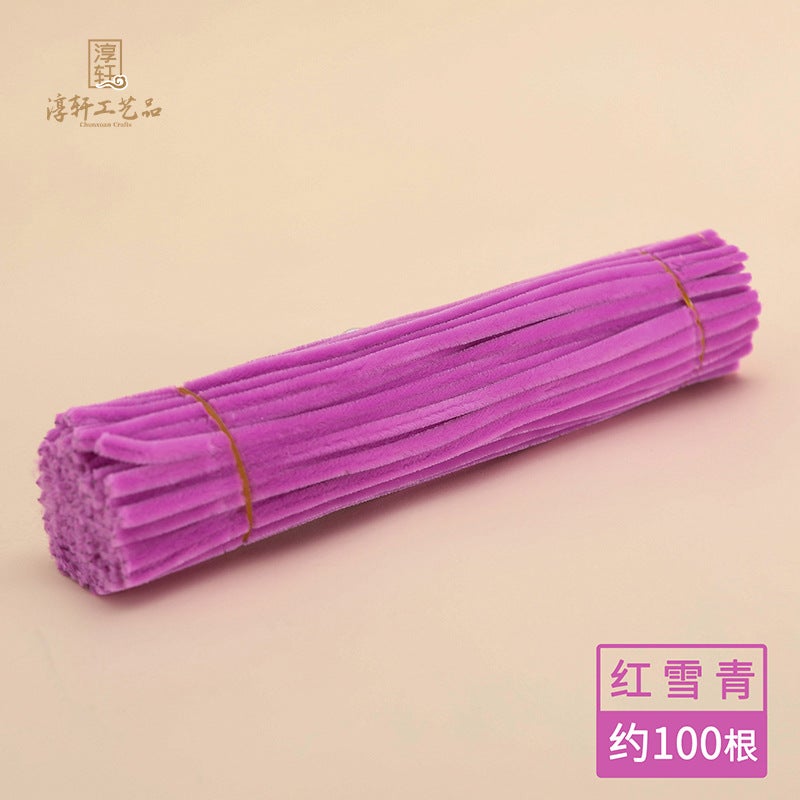Factory Direct Sale of Twisty Stick Flower Bouquets, DIY Handmade Colorful Plush Strips for Children, Creative Wholesale Material  Kits - Image 1
