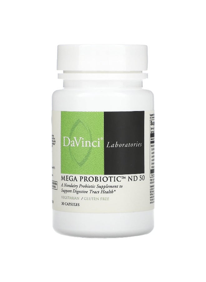 DaVinci Laboratories DaVinci Laboratories, Mega Probiotic ND 50, 30 Capsules  - Image 1