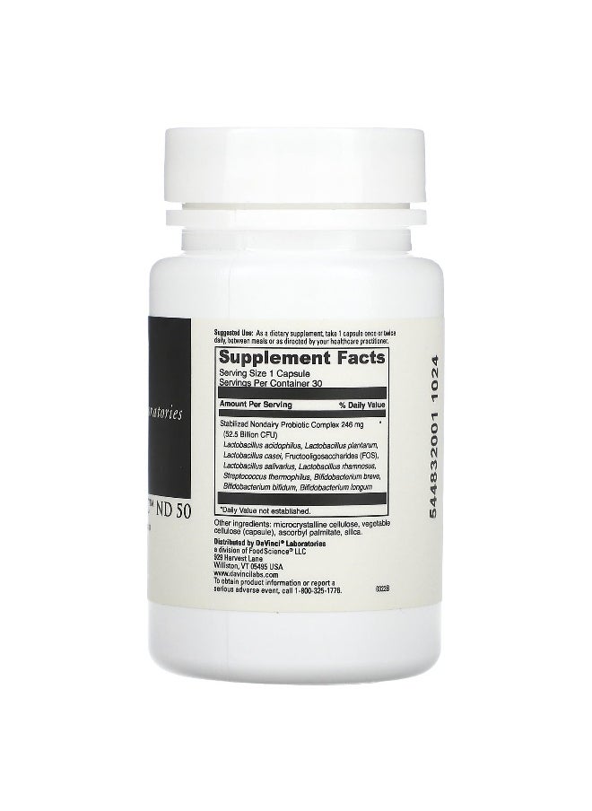 DaVinci Laboratories DaVinci Laboratories, Mega Probiotic ND 50, 30 Capsules  - Image 2