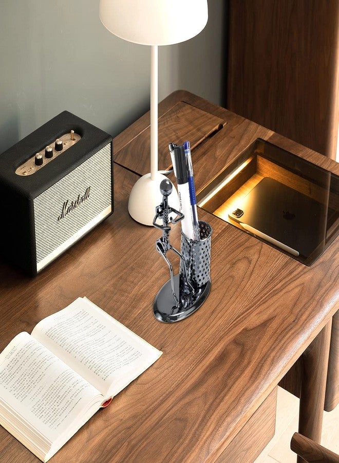 AUTULET Creative Office Desktop Accessories Musical Instrument Metal Pen Pencil Holder Children Toy Gifts (Flute) - Image 4
