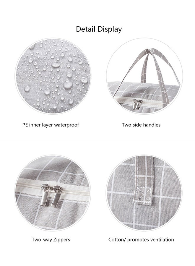 Loquat Damp-Proof Clothes Organizing Bag Grey 4.50x26x0.236cm - Image 2