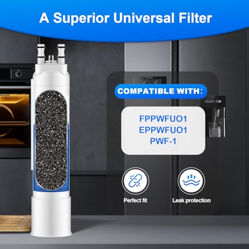 MELULUA FPPWFU01 Water Filter Replacement Compatible with Frigidaire FPPWFU01 Water Filter, Electrolux EPPWFU01, PurePour PWF-1, EPPWF01 PureAdvantage PWF-1(1 Pack) - Image 3