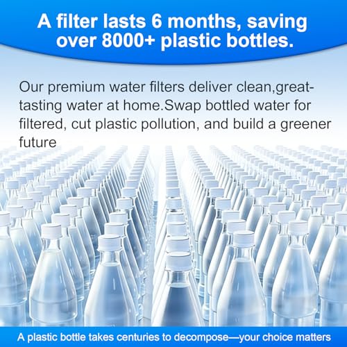 MELULUA FPPWFU01 Water Filter Replacement Compatible with Frigidaire FPPWFU01 Water Filter, Electrolux EPPWFU01, PurePour PWF-1, EPPWF01 PureAdvantage PWF-1(1 Pack) - Image 4