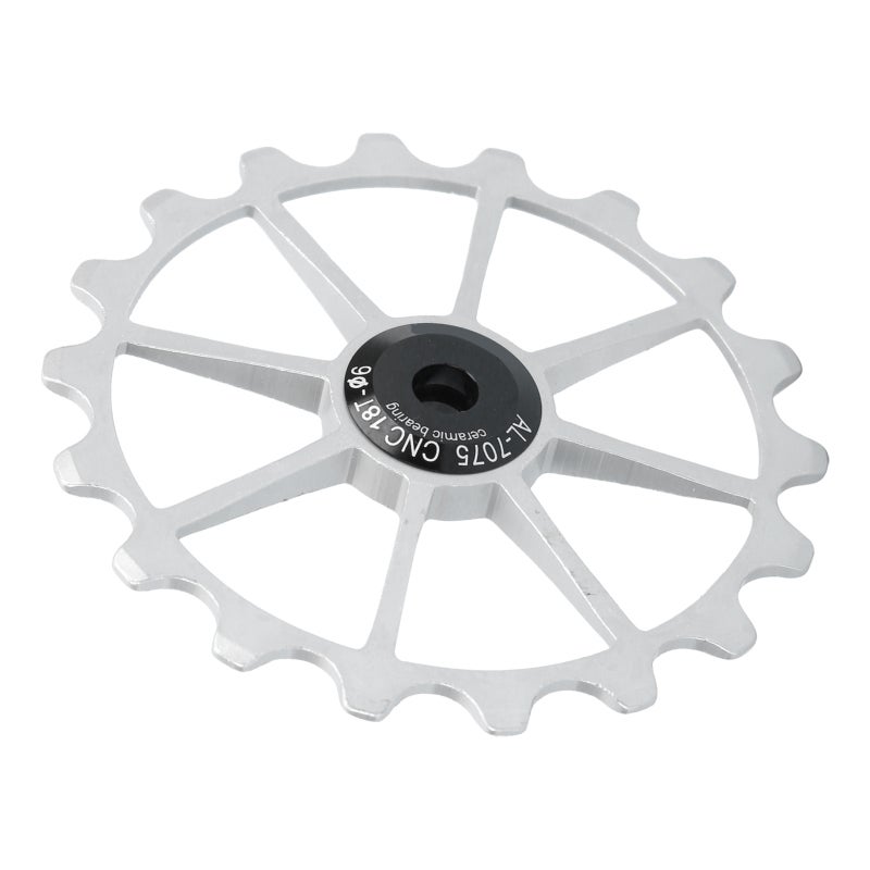 MEIJUN Bike Rear Derailleur Pulley Wheel: 18T Aluminum Alloy Ceramic Core - Smooth Shift Anti-Chain Drop Bike Guide Wheel for 4/5/6mm Screw Mountain Bikes - Image 5