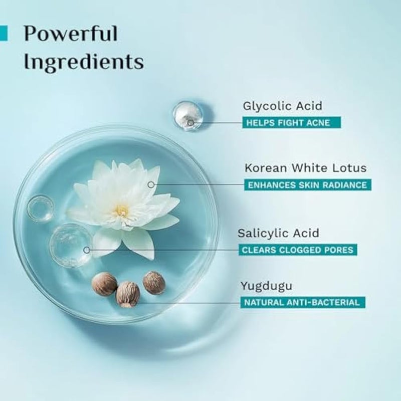 Pilgrim 1.5% Salicylic(BHA) & 2% Glycolic Acid(AHA) Foaming Face Wash for Oily & Acne-Prone Skin | Men & Women | Korean Skin Care Products | 120ml - Image 4