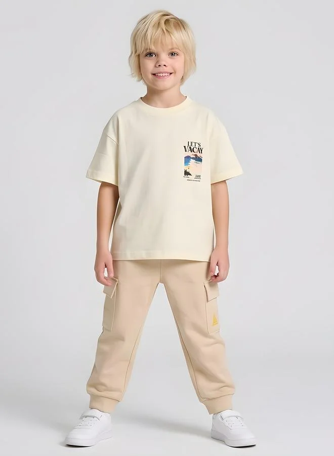 تايك تو Boys Oversized Graphic T-Shirt By Juniorloom