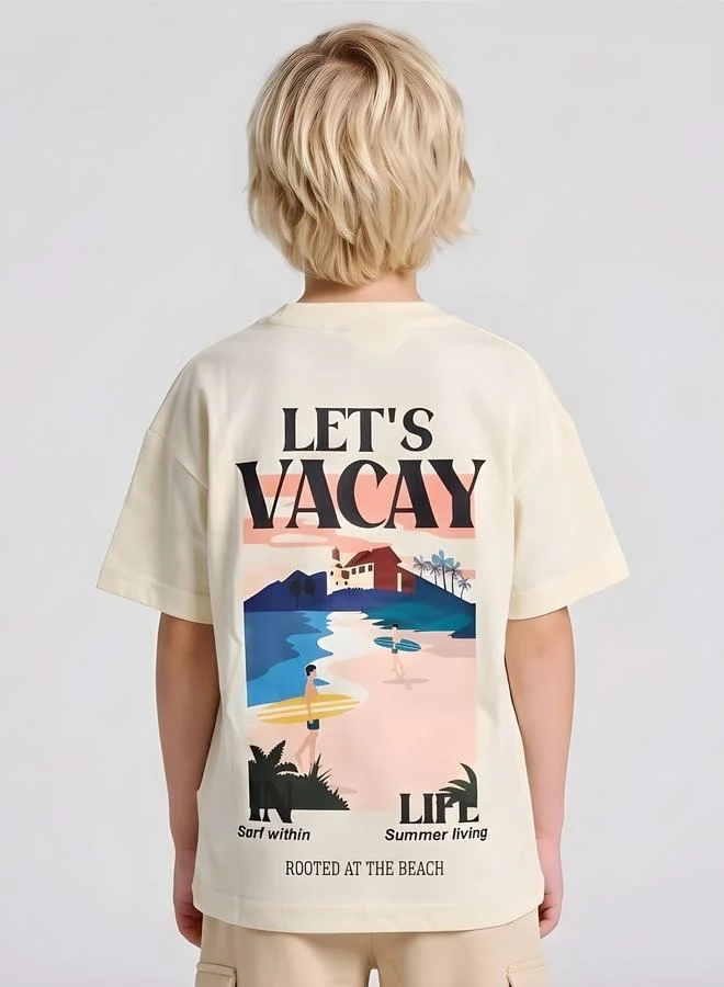 Take Two  Boys Oversized Graphic T-Shirt By Juniorloom for Men | Best Price UAE