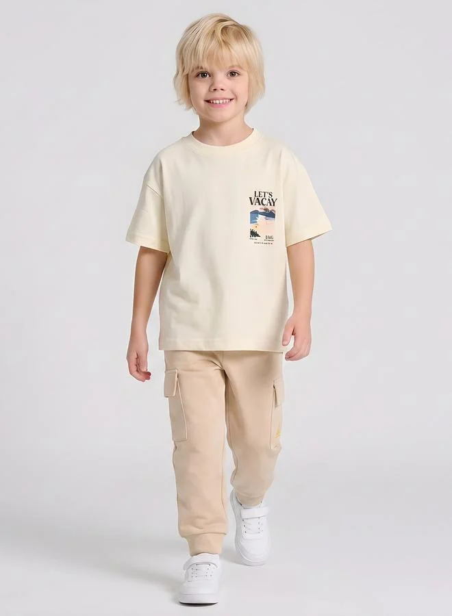 Take Two  Boys Oversized Graphic T-Shirt By Juniorloom for Men | Best Price UAE